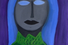 She Has A Story, 2011. Acrylic on Canvas 18" x 24" Contact for pricing.